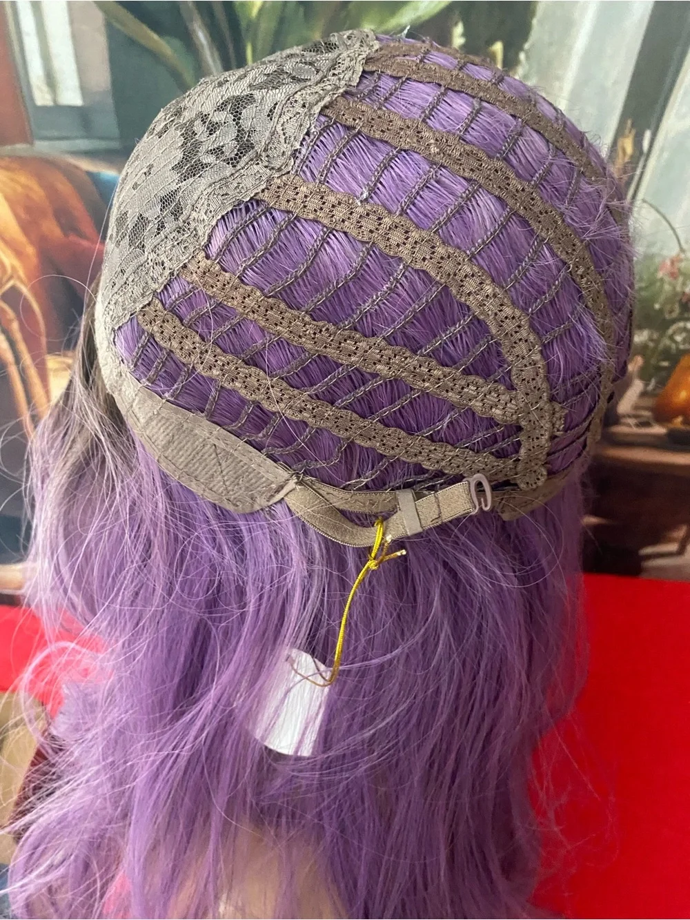 CLEARANCE Purple Long rooted Wig